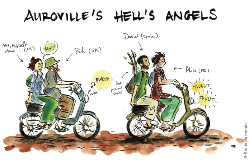 carnettiste : Violette Gentilleau - Auroville - Inde - bouts du monde