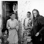 Portrait de MariBlanche Hannequin en noir et blanc au pakistan