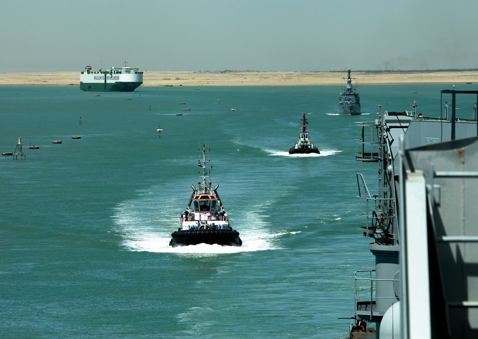 Photo du Canal de Suez tiré du carnet de voyage Sur la passerelle